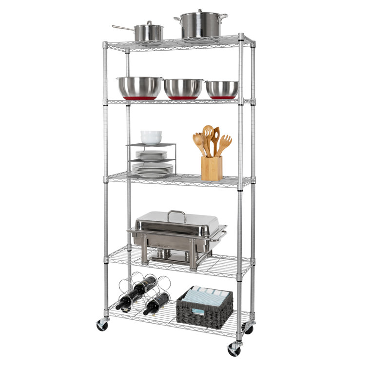 Seville Classics 36'' W Steel Adjustable Height Shelving Unit with